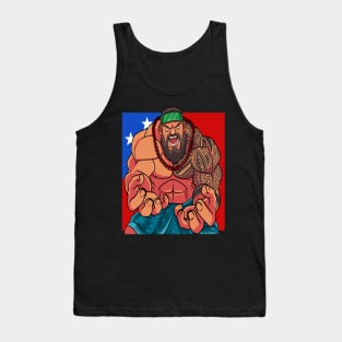 Samoan Pride Fa'a Samoa Flag Polynesian Warrior Tatau Tank Top